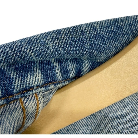 Vintage London Fog Bicycle Embroidered Denim Trucker Jean Jacket Size Large - Picture 9 of 10